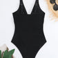 Plunge Wide Strap One-Piece Swimwear