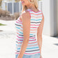 Striped Scoop Neck Tank Top