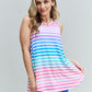 Heimish Love Yourself Full Size Multicolored Striped Sleeveless Round Neck Top