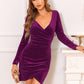 Long Sleeve Tulip Hem Dress