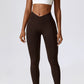 Slim Fit Wide Waistband Sports Leggings