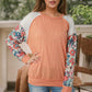 Exposed Seam Round Neck Blouse