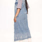 Sleeveless Longline Denim Jacket