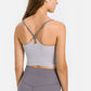 Crisscross Back Scoop Neck Sports Cami