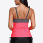 Contrast Sweetheart Neck Swim Cami