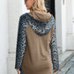 Ivy Lane Leopard Raglan Sleeve Hoodie