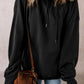 Drawstring Pocketed Long Sleeve Hoodie