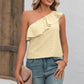 Eyelet One-Shoulder Tank