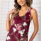 Floral Scoop Neck Tank Top