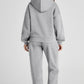 Dropped Shoulder Long Sleeve Hoodie and Pants Active Set