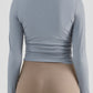 Lightweight Round Neck Long Sleeve Sports Top