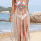 Fringe Spaghetti Strap Cover-Up