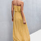 Strapless Split Maxi Dress