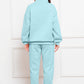 Half Zip Long Sleeve Sweatshirt and Pants Set