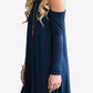 Cold-Shoulder Long Sleeve Round Neck Dress