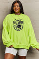 Simply Love Full Size Graphic Round Neck Sweatshirt Lemon