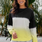 Tie-Dye Drop Shoulder Round Neck Sweatshirt