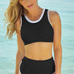 Contrast Trim Two-Piece Swimsuit