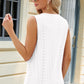 Eyelet Crisscross V-Neck Tank