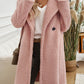 Devine Pocketed Long Sleeve Hooded Teddy Coat