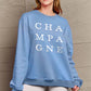 Simply Love Full Size CHAMPAGNE Graphic Long Sleeve Sweatshirt