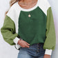 Color Block Exposed Seam Sweatshirt