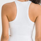 Racerback Cropped Sports Tank