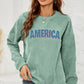 AMERICA Graphic Dropped Shoulder Sweatshirt