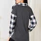 Heimish Solid Plaid Contrast Shacket