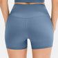 Slim Fit Wide Waistband Sports Shorts