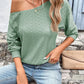 Eyelet Dropped Shoulder Blouse