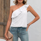 Eyelet One-Shoulder Tank