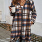 Devine Plaid Zip Up Hooded Coat