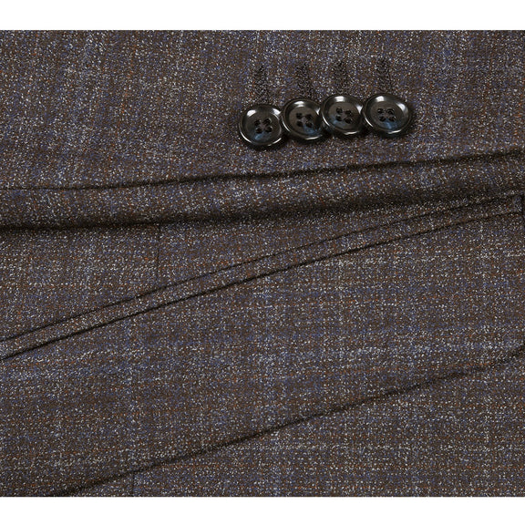 563-9 Men's Slim Fit Wool Blazer DARK BLUE L48 Slim Fit