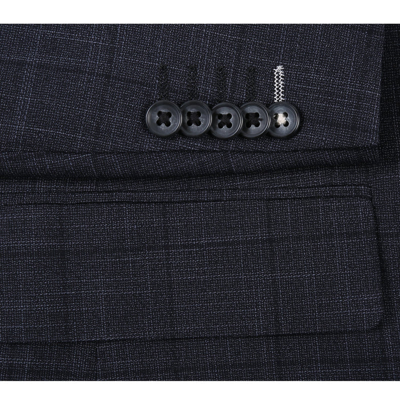 22-53-095EL Dark Gray Check Suit