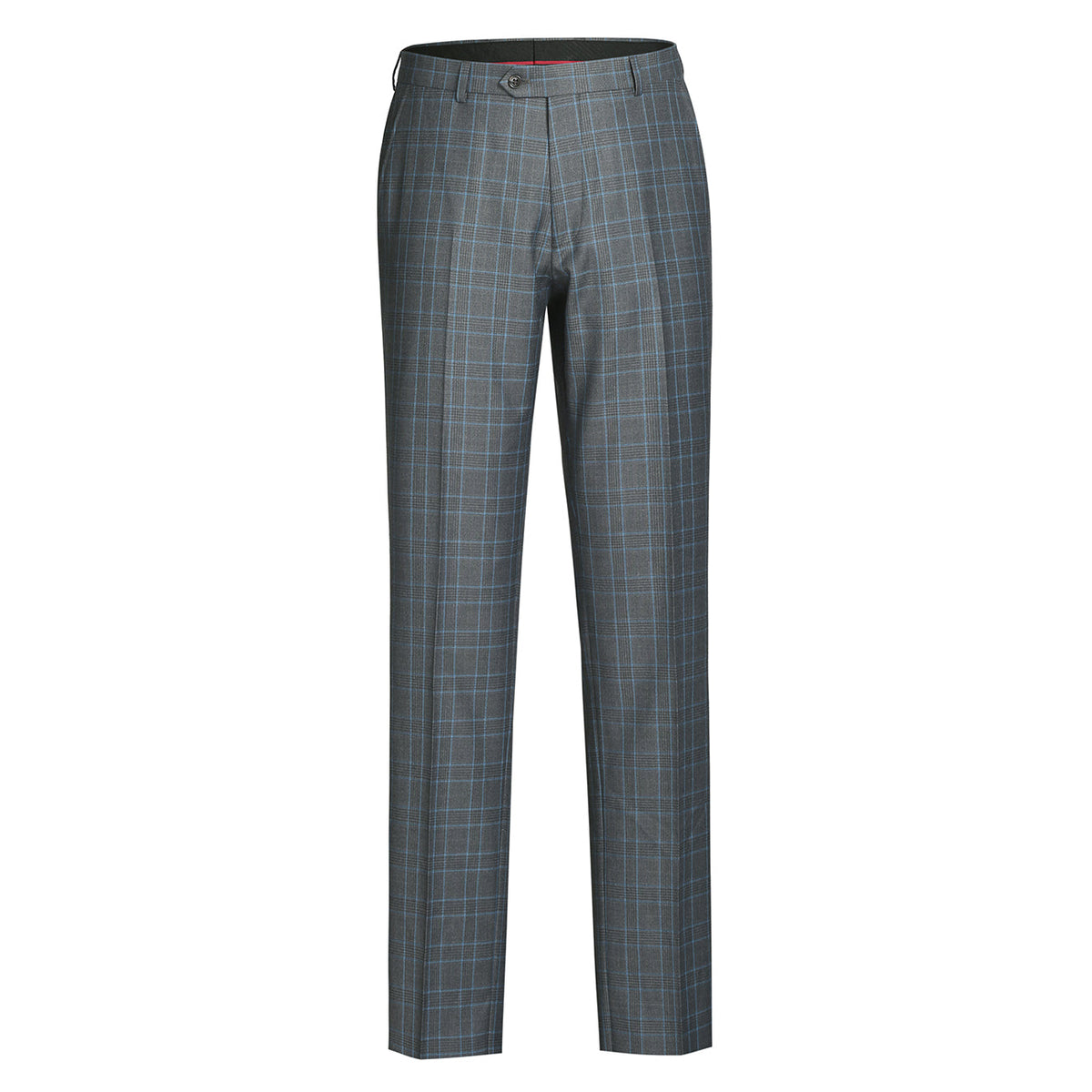 293-5 Men's Two Piece Classic Fit Windowpane Check Dress Suit