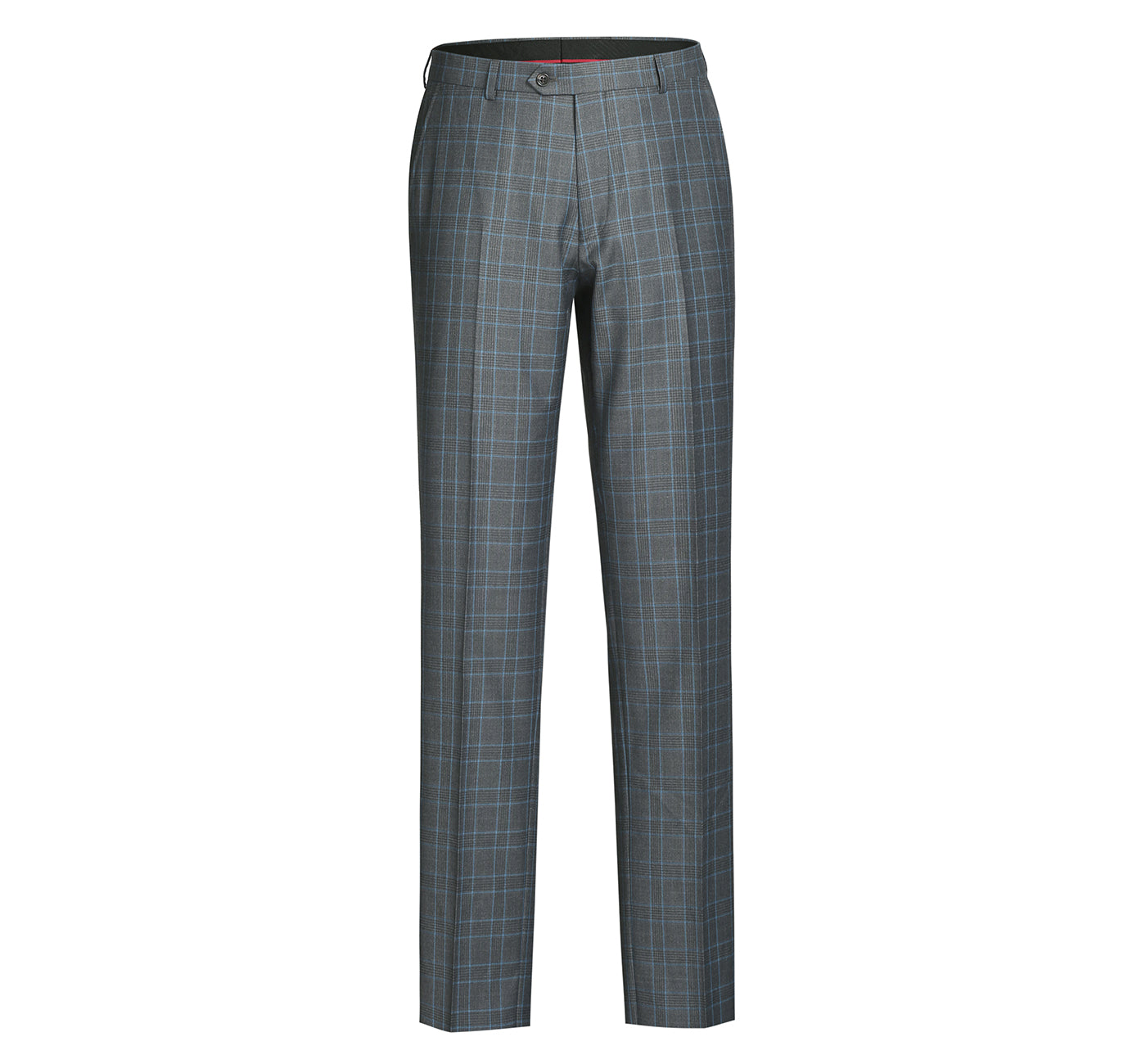 293-5 Men's Two Piece Classic Fit Windowpane Check Dress Suit