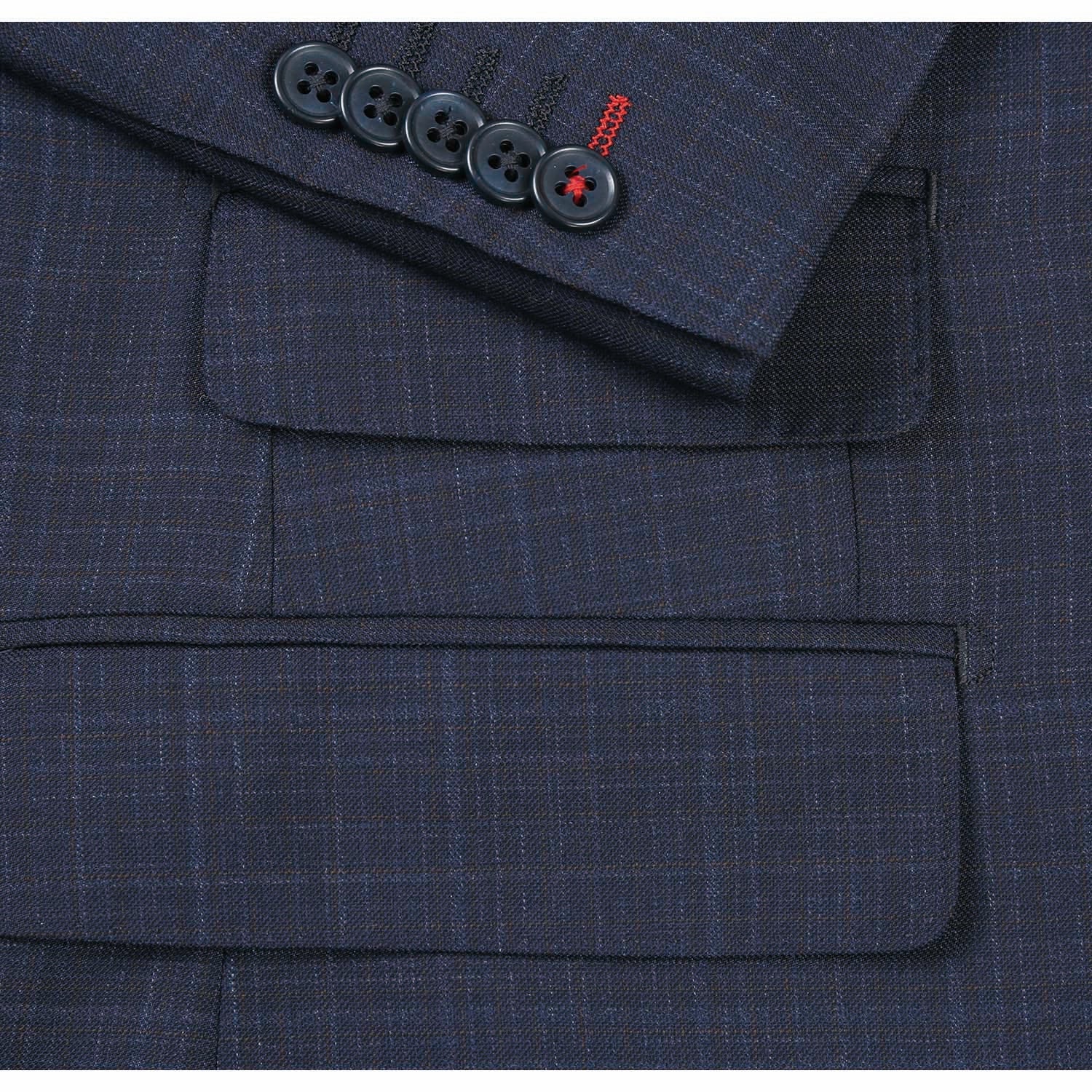 EL82-18-412 Dark Gray Wool Suit