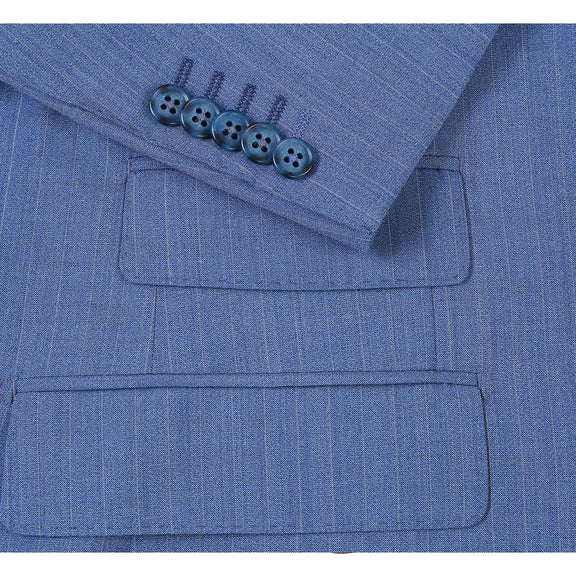 EL92-33-412 Light Blue Wool Suit