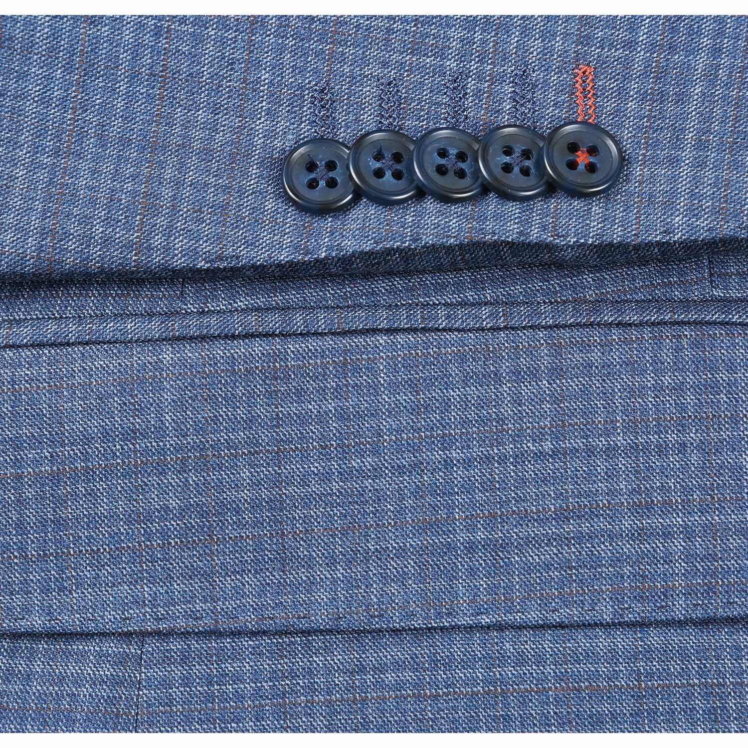 EL82-60-402 Pale Blue Wool Suit