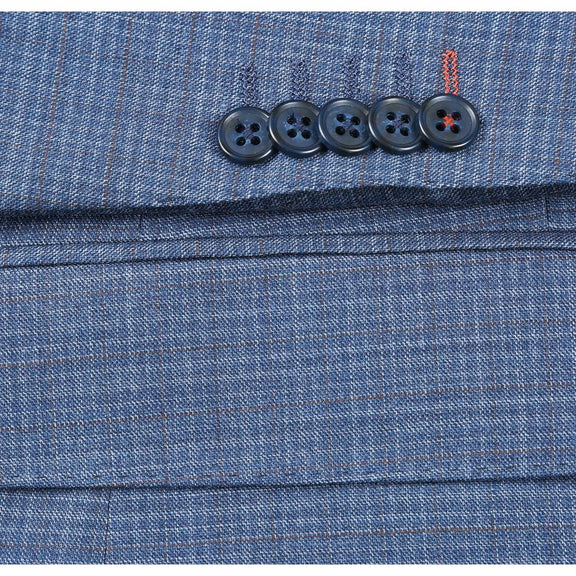 EL82-60-402 Pale Blue Wool Suit