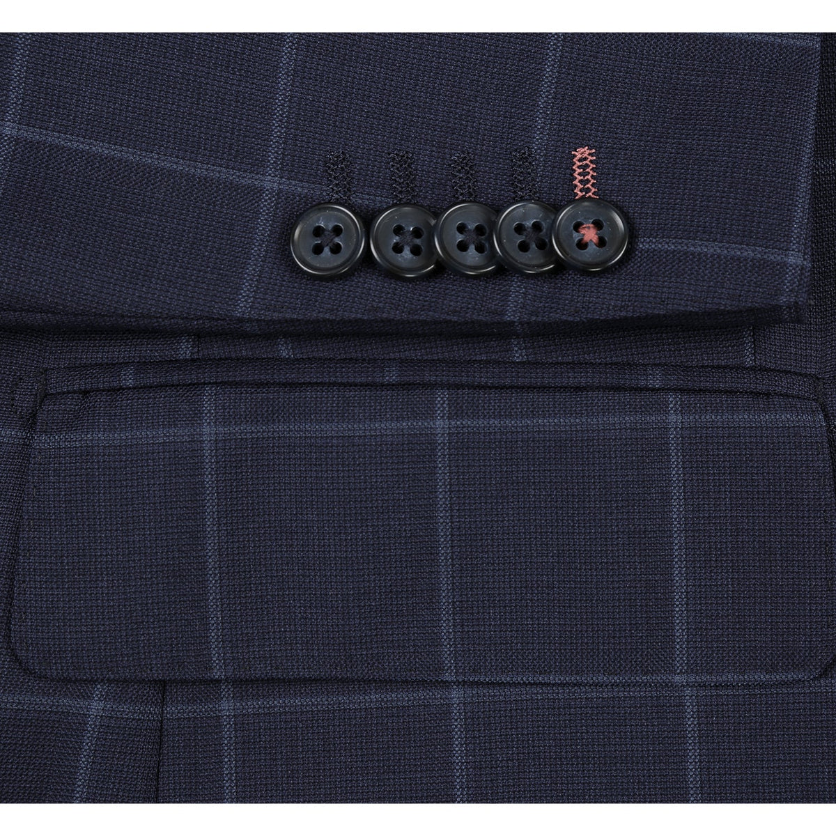 EL92-52-410 Blue Wool Suit