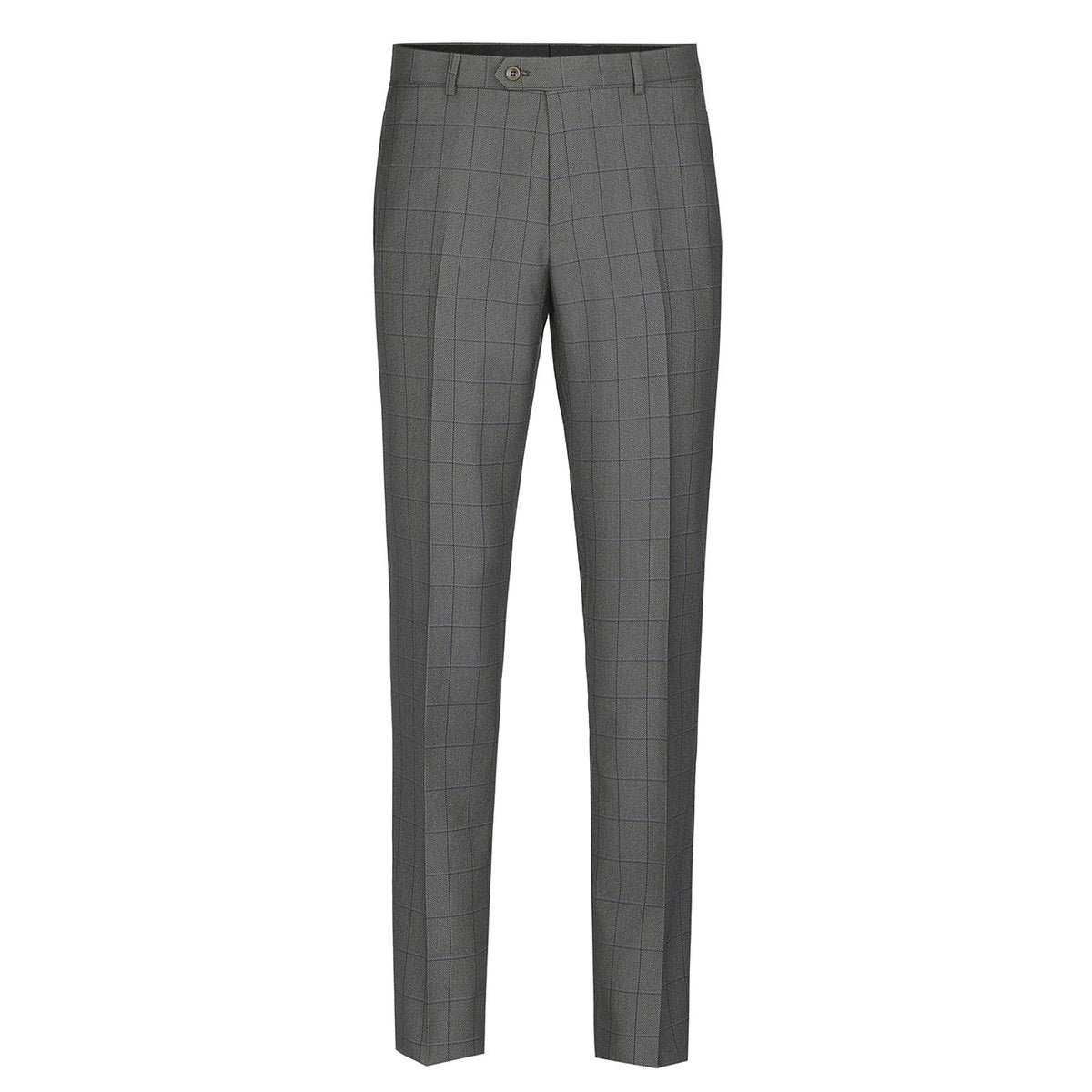 292-2 Men's Two Piece Classic Fit Windowpane Check Dress Suit