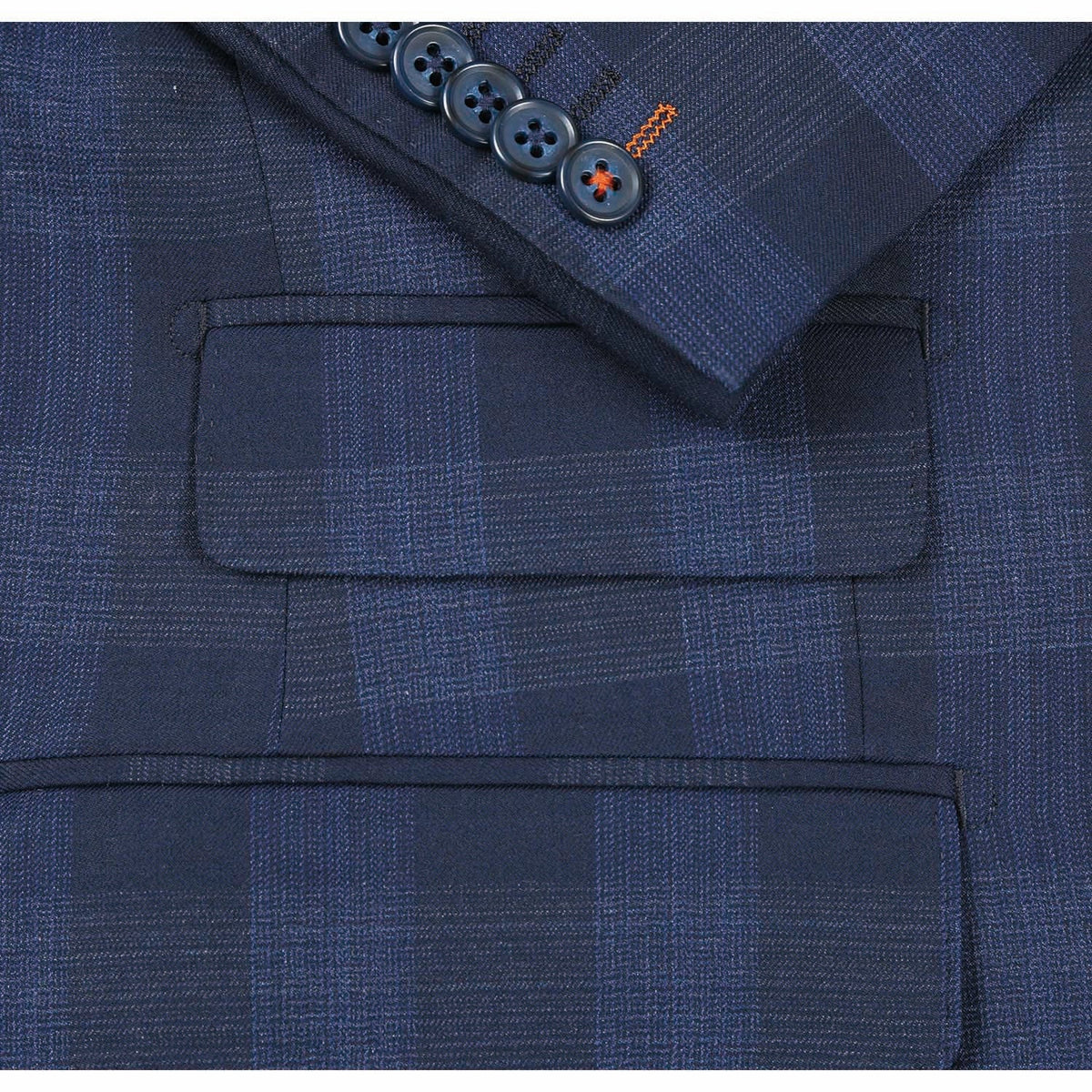EL82-65-410 Navy Wool Suit