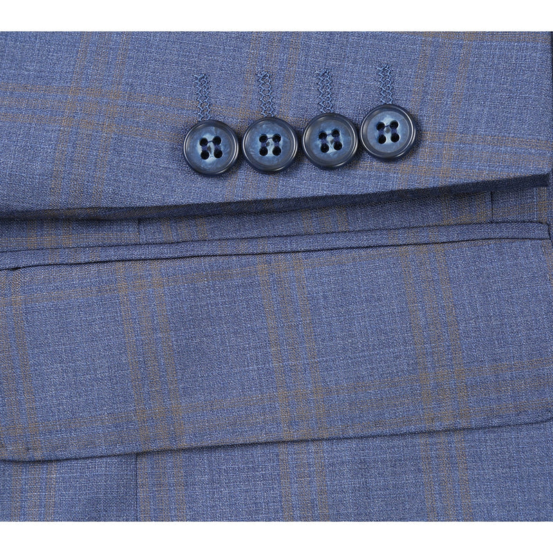 566-2 Men's New Slim Fit Wool Suits