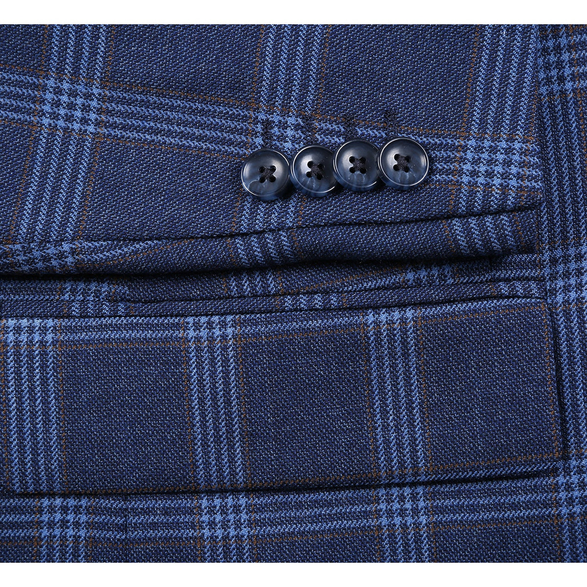567-5 Men's New Slim Fit Wool Blazer BLUE R36 New Slim Fit