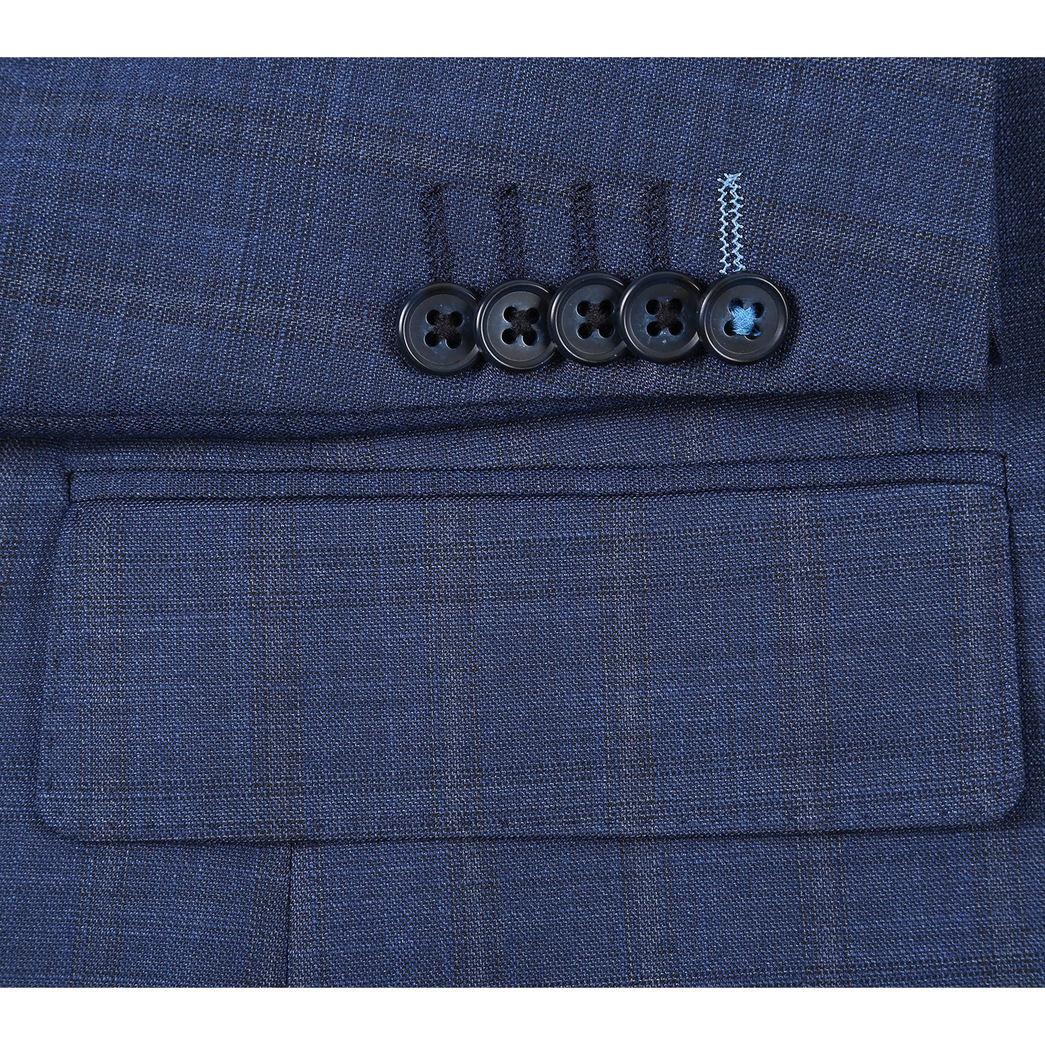 22-52-402EL Blue Check Suit