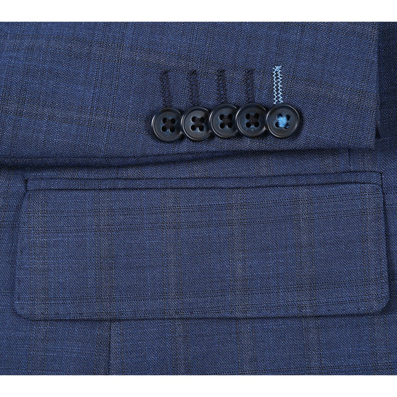 22-52-402EL Blue Check Suit