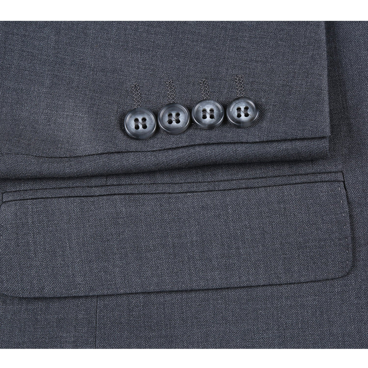 RHC100-4 Men's Gray Half-Canvas Suit
