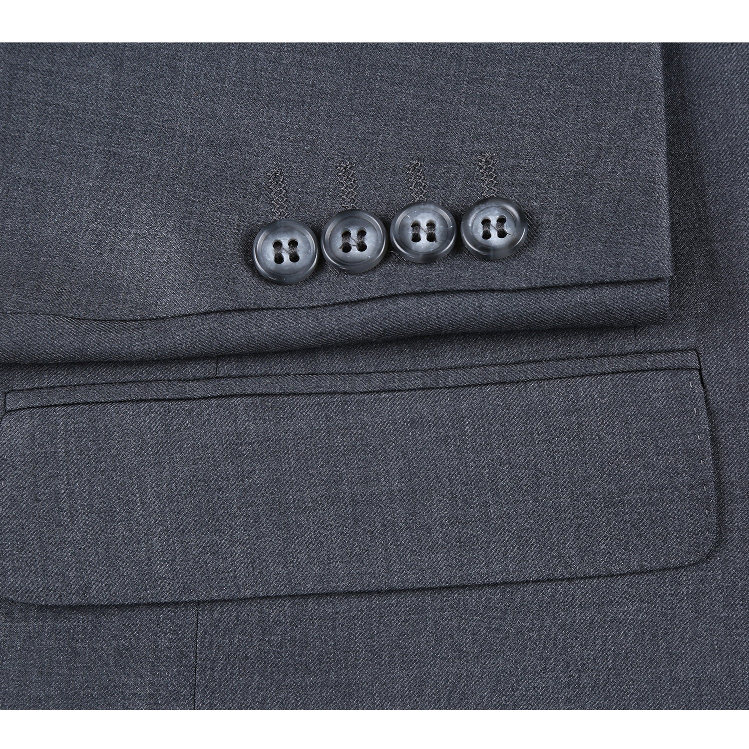 RHC100-4 Men's Gray Half-Canvas Suit